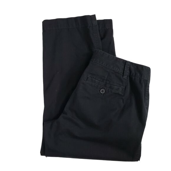 Ann Taylor Loft Women Pants Sz 6 Marisa Cropped Mid Rise Black Stretch Straight - Picture 3 of 10